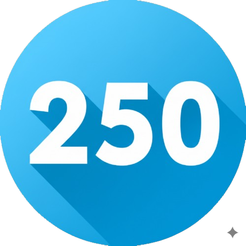 You have successfully completed 250 flights with POWAir!